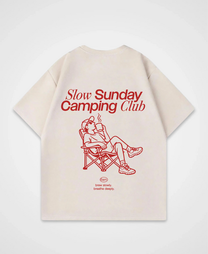 SLOW SUNDAY CAMPING CLUB OVERSIZED SHIRT