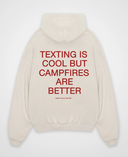 TEXTING IS COOL BUT OVERSIZED HOODIE