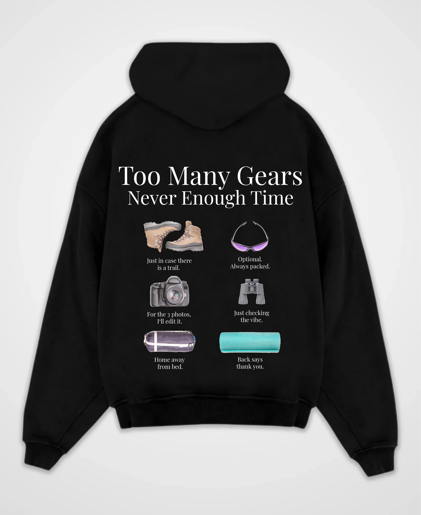 TOO MANY GEARS OVERSIZED HOODIE
