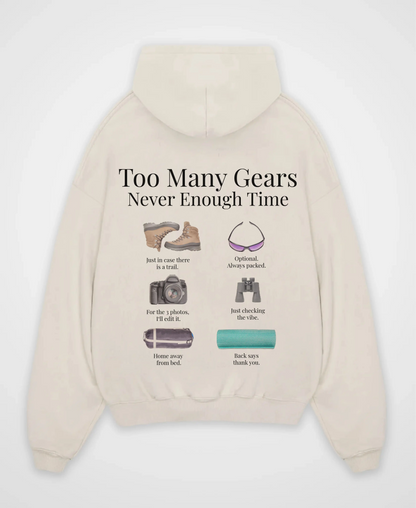 TOO MANY GEARS OVERSIZED HOODIE