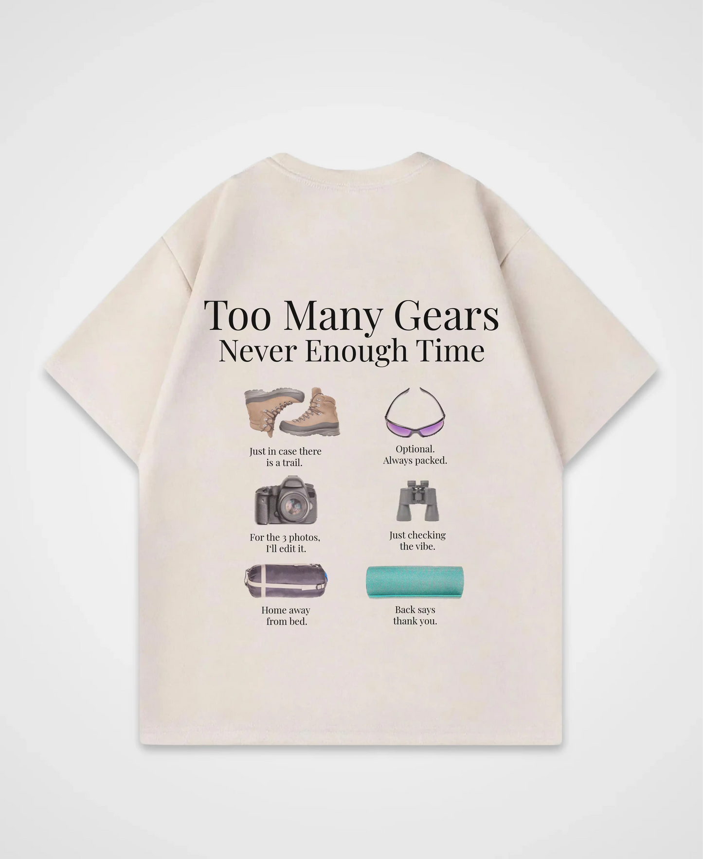 TOO MANY GEARS OVERSIZED SHIRT