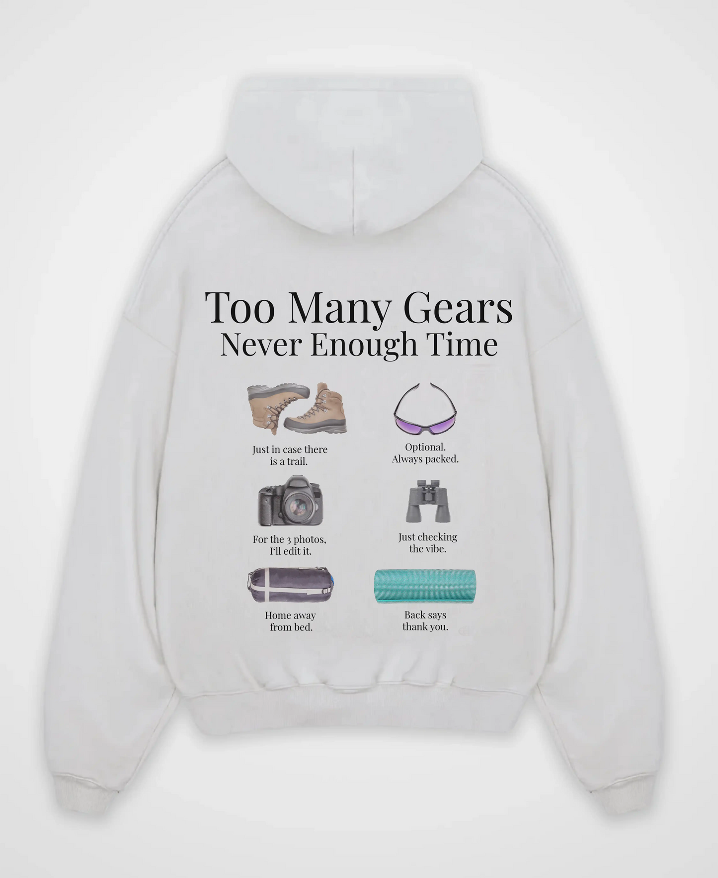 TOO MANY GEARS OVERSIZED HOODIE