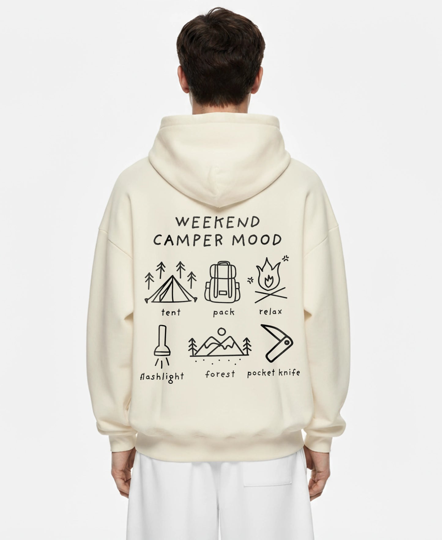 WEEKEND CAMPER MOOD OVERSIZED HOODIE