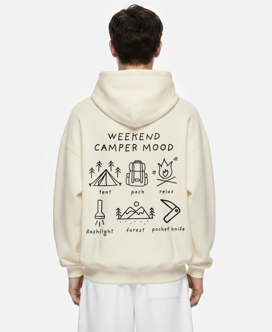WEEKEND CAMPER MOOD OVERSIZED HOODIE 