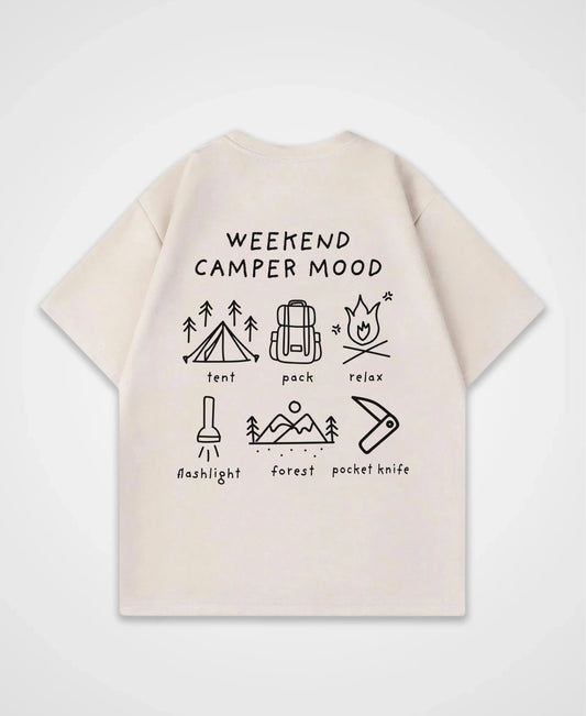 WEEKEND CAMPER MOOD OVERSIZED SHIRT