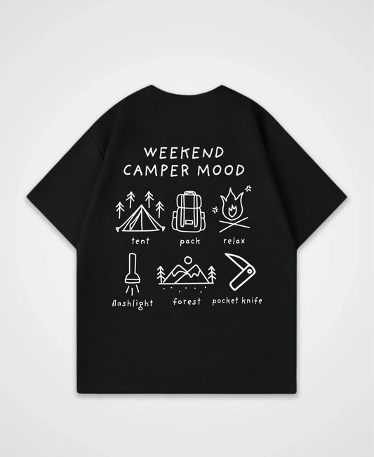 WEEKEND CAMPER MOOD OVERSIZED SHIRT