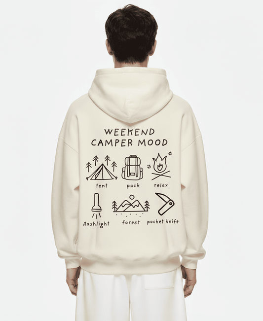 WEEKEND CAMPER MOOD OVERSIZED HOODIE