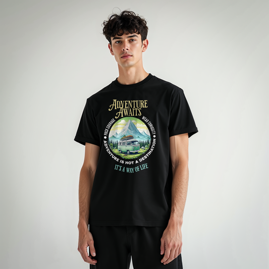 ADVENTURE WAITS ORGANIC REGULAR SHIRT