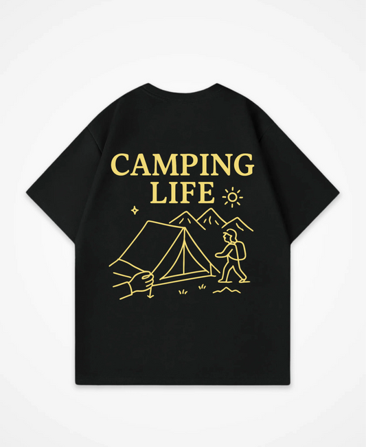 OK BUT FIRST CAMPING OVERSIZED SHIRT