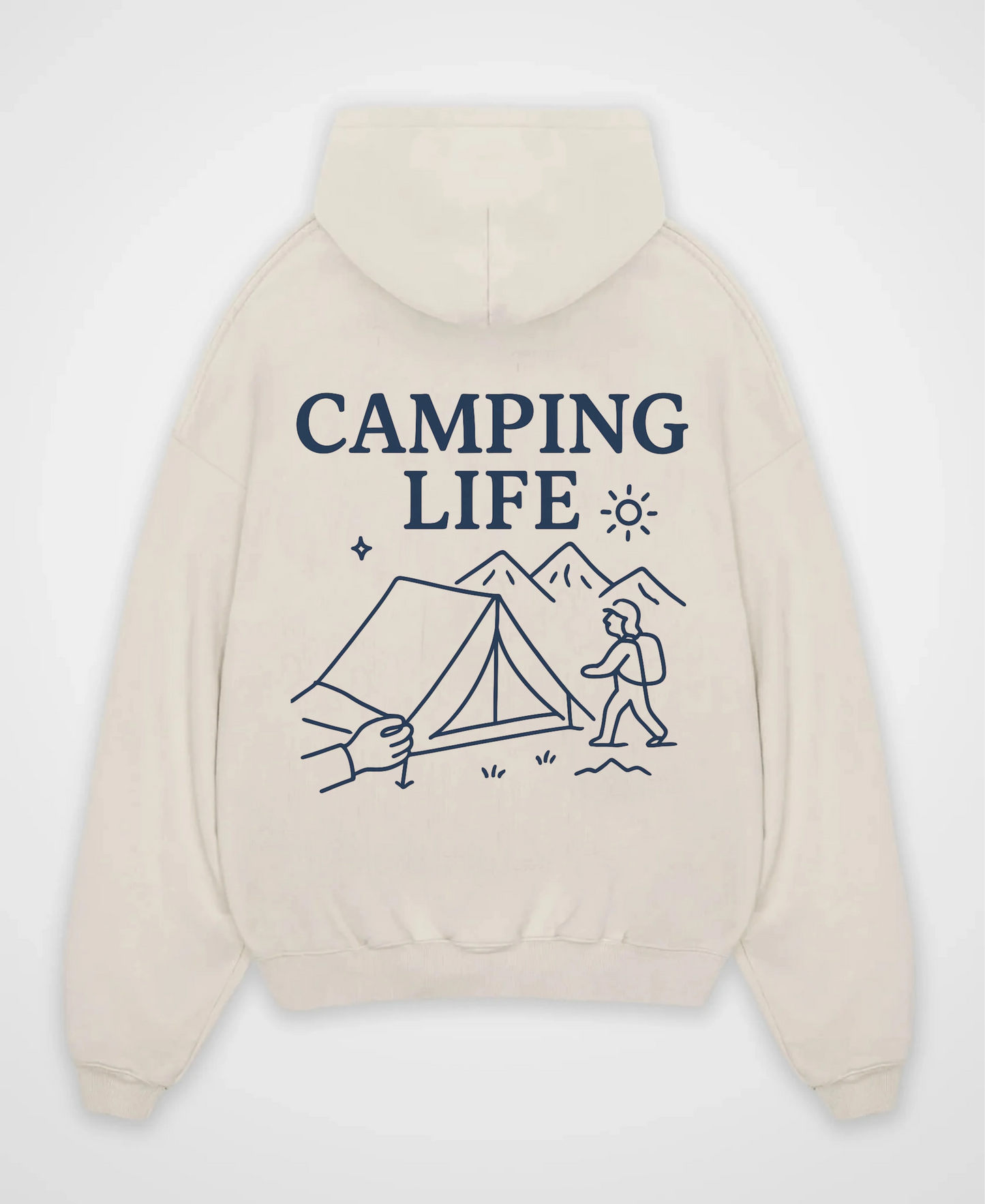 CAMPING LIFE OVERSIZED HOODIE