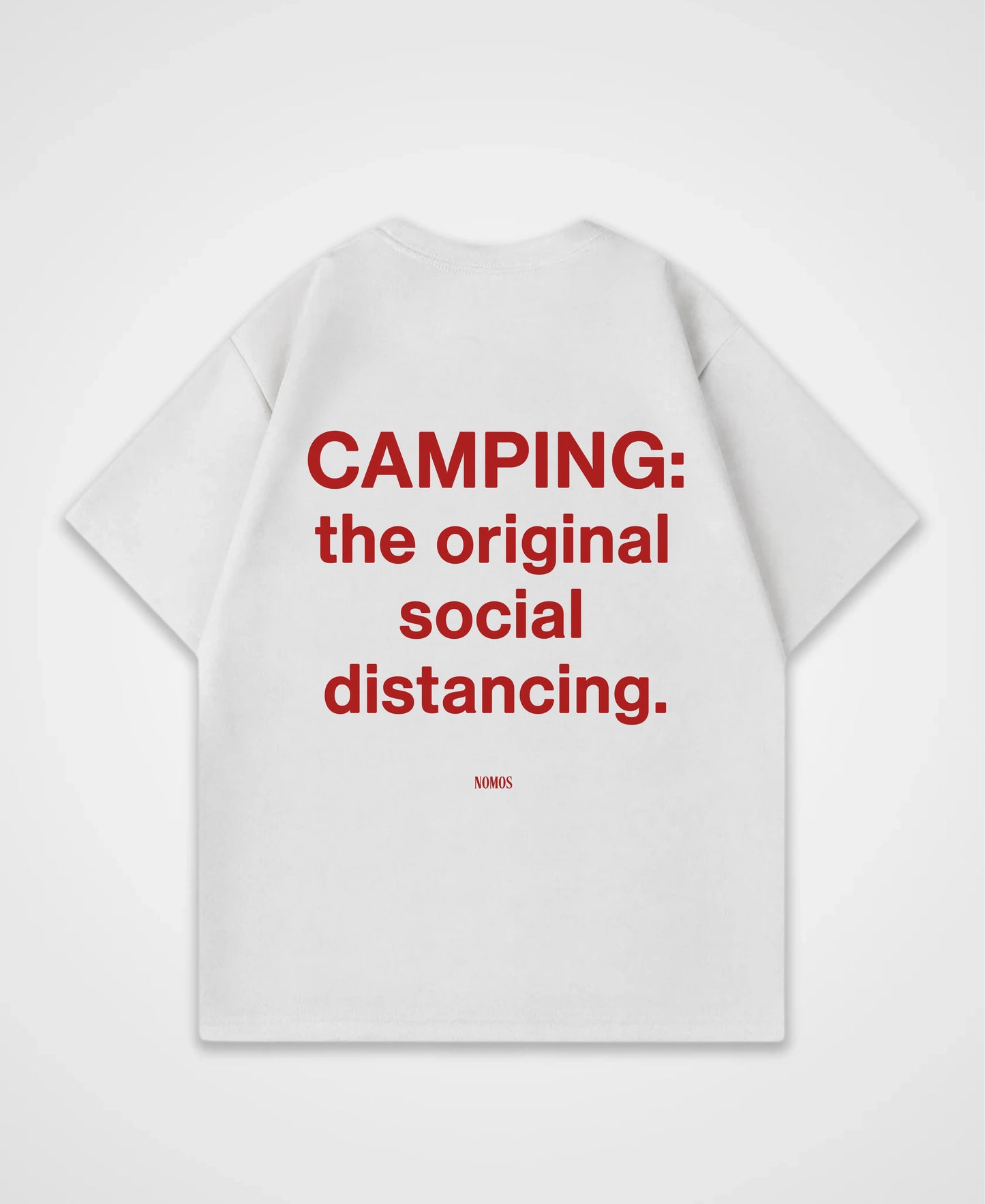 CAMPING THE ORIGINAL DISTANCING OVERSIZED SHIRT