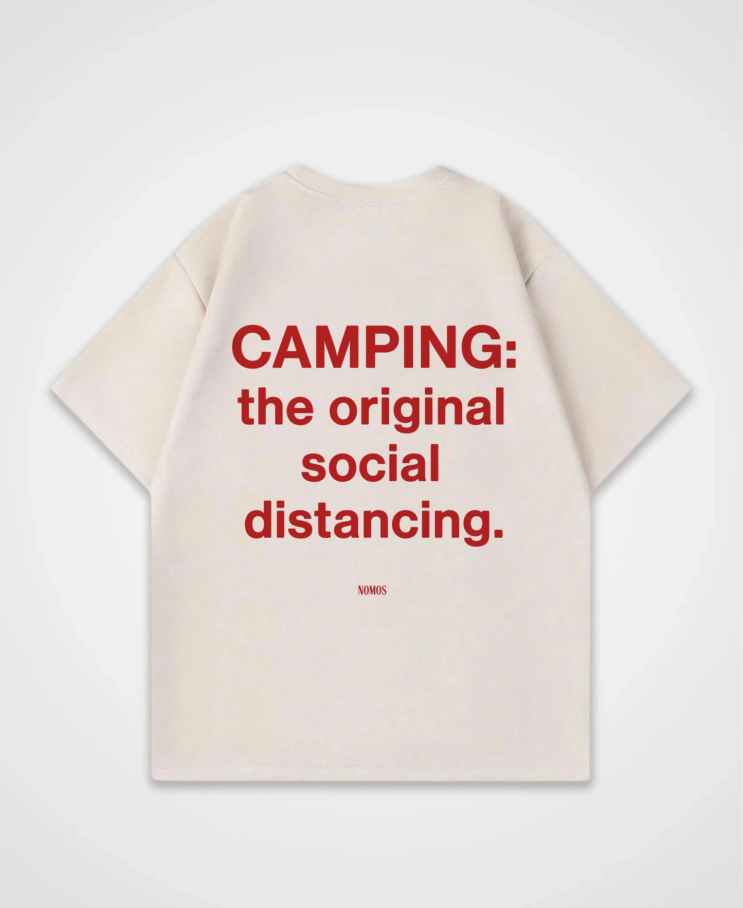 CAMPING THE ORIGINAL DISTANCING OVERSIZED SHIRT