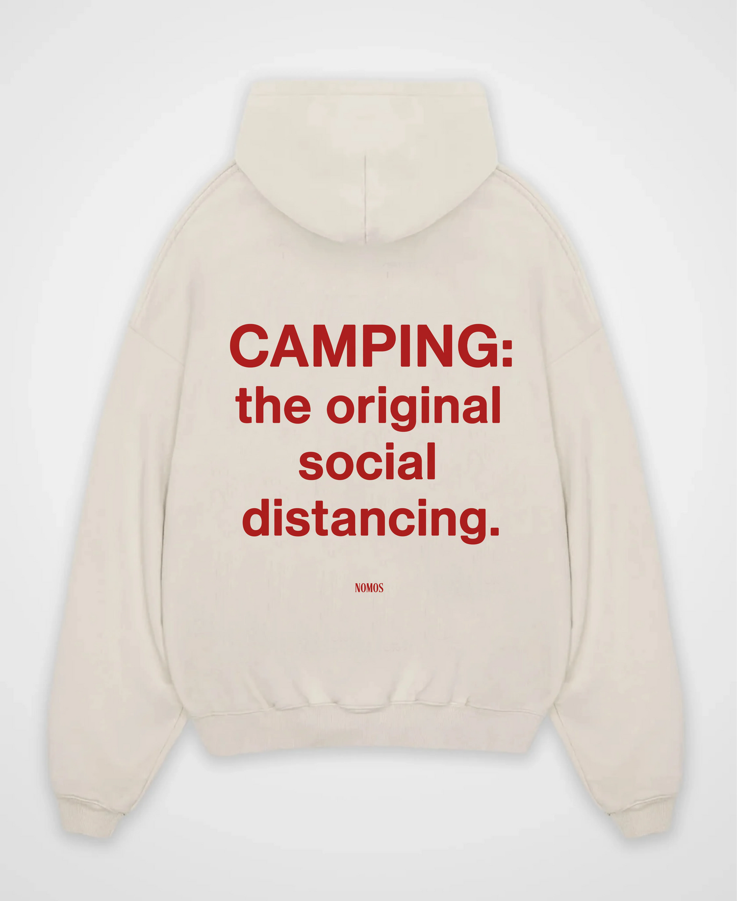 CAMPING THE ORIGINAL DISTANCING OVERSIZED HOODIE