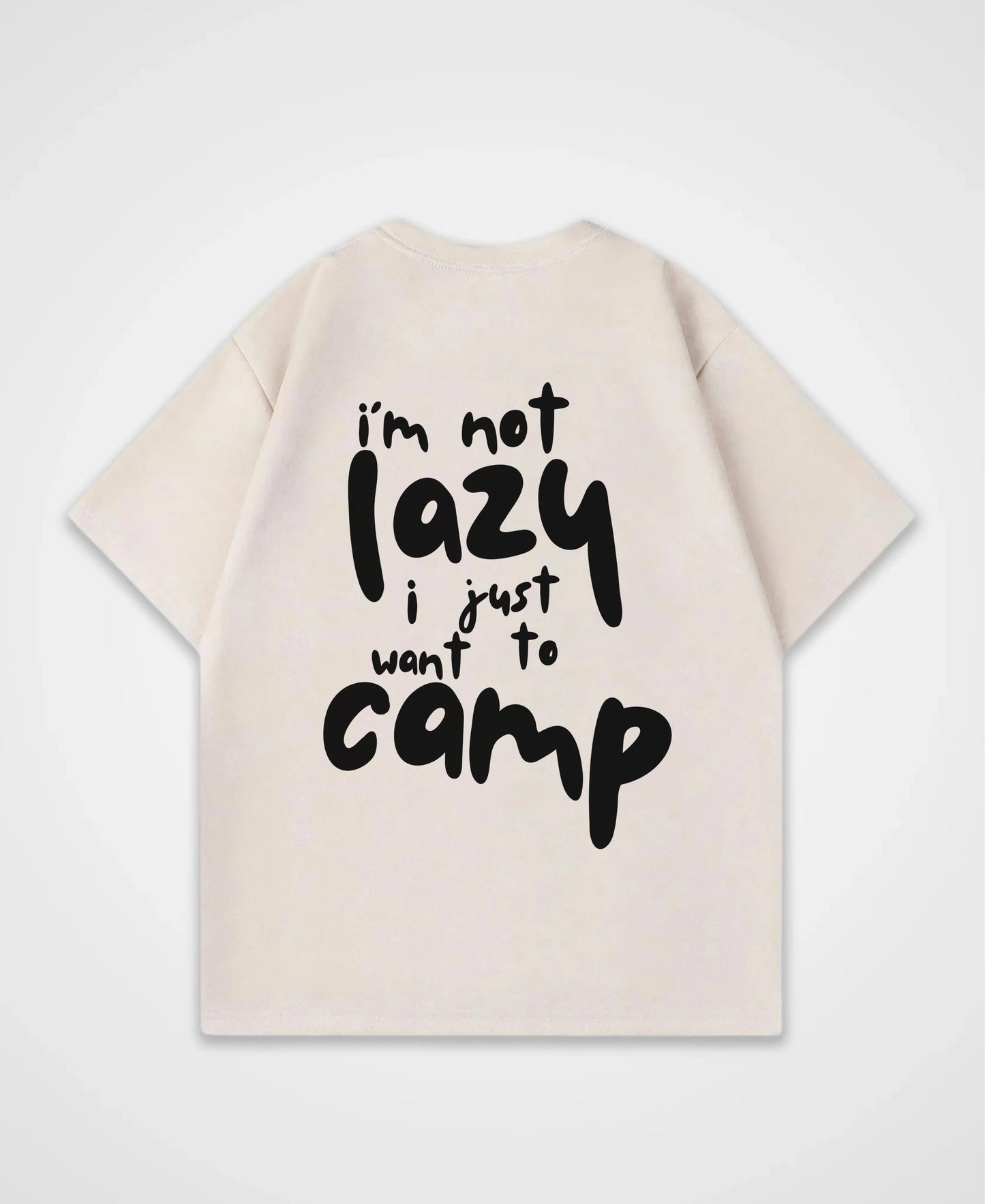 OK BUT FIRST CAMPING OVERSIZED SHIRT