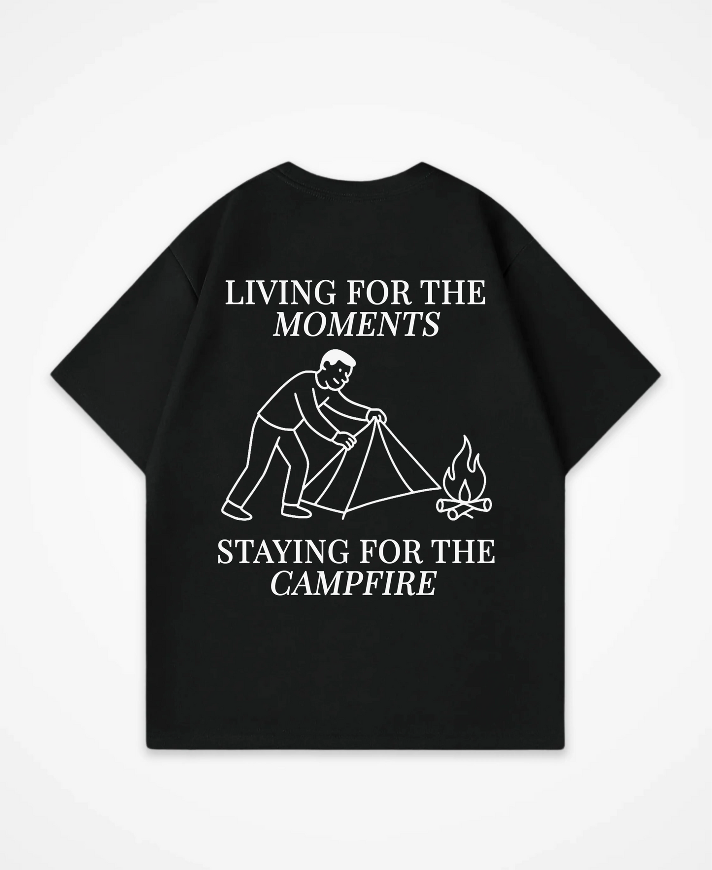 LIVING FOR THE MOMENTS OVERSIZED SHIRT