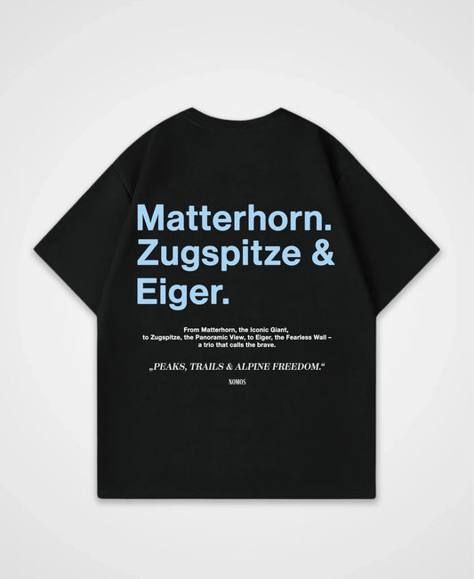 MATTERHORN, ZUGSPITZE & EIGER OVERSIZED SHIRT