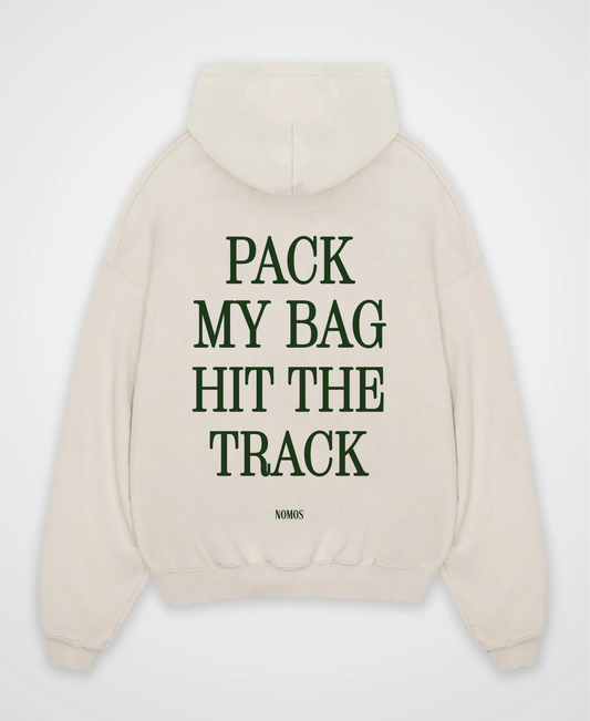 PACK MY BAG HIT THE TRACK OVERSIZED HOODIE