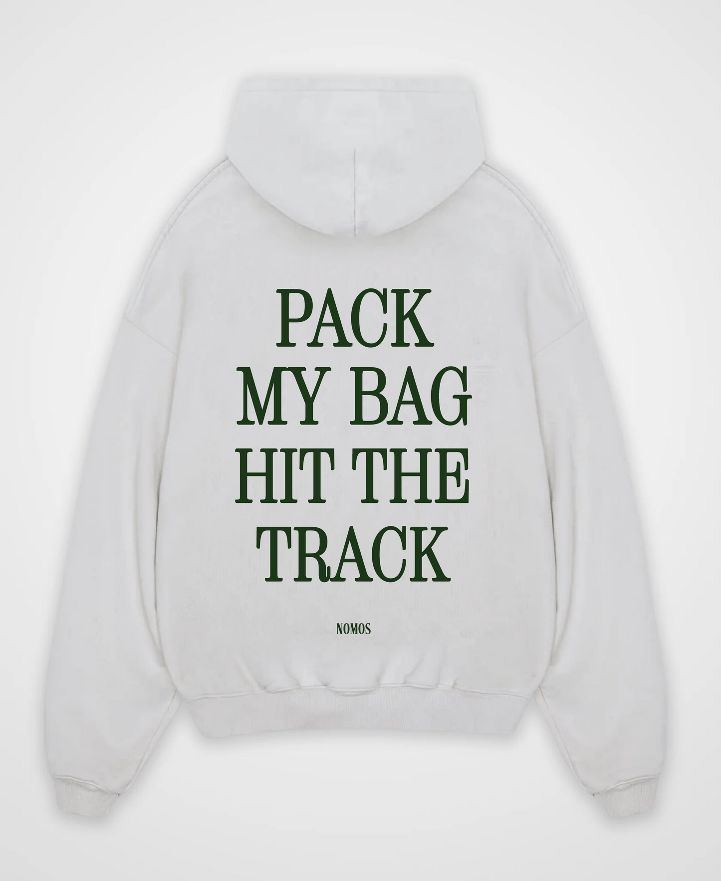 PACK MY BAG HIT THE TRACK OVERSIZED HOODIE