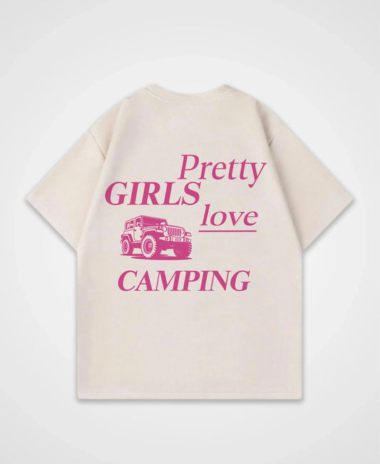 OK BUT FIRST CAMPING OVERSIZED SHIRT