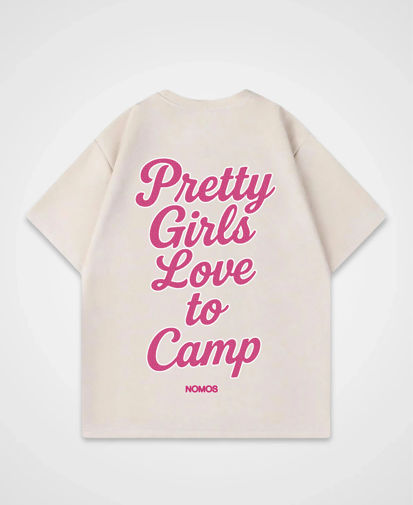PRETTY GIRLS LOVE TO CAMP OVERSIZED SHIRT