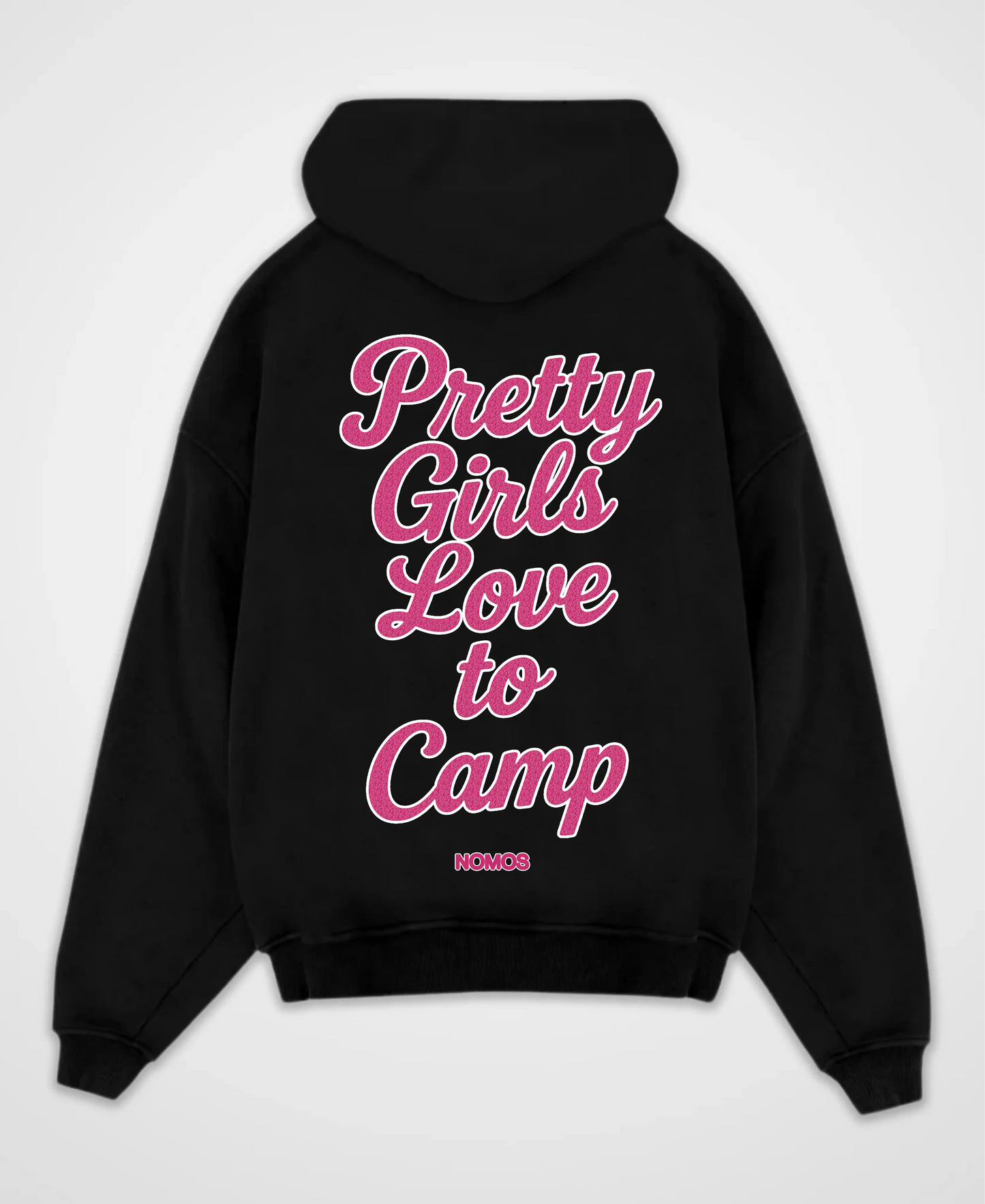 PRETTY GIRLS LOVE TO CAMP OVERSIZED HOODIE