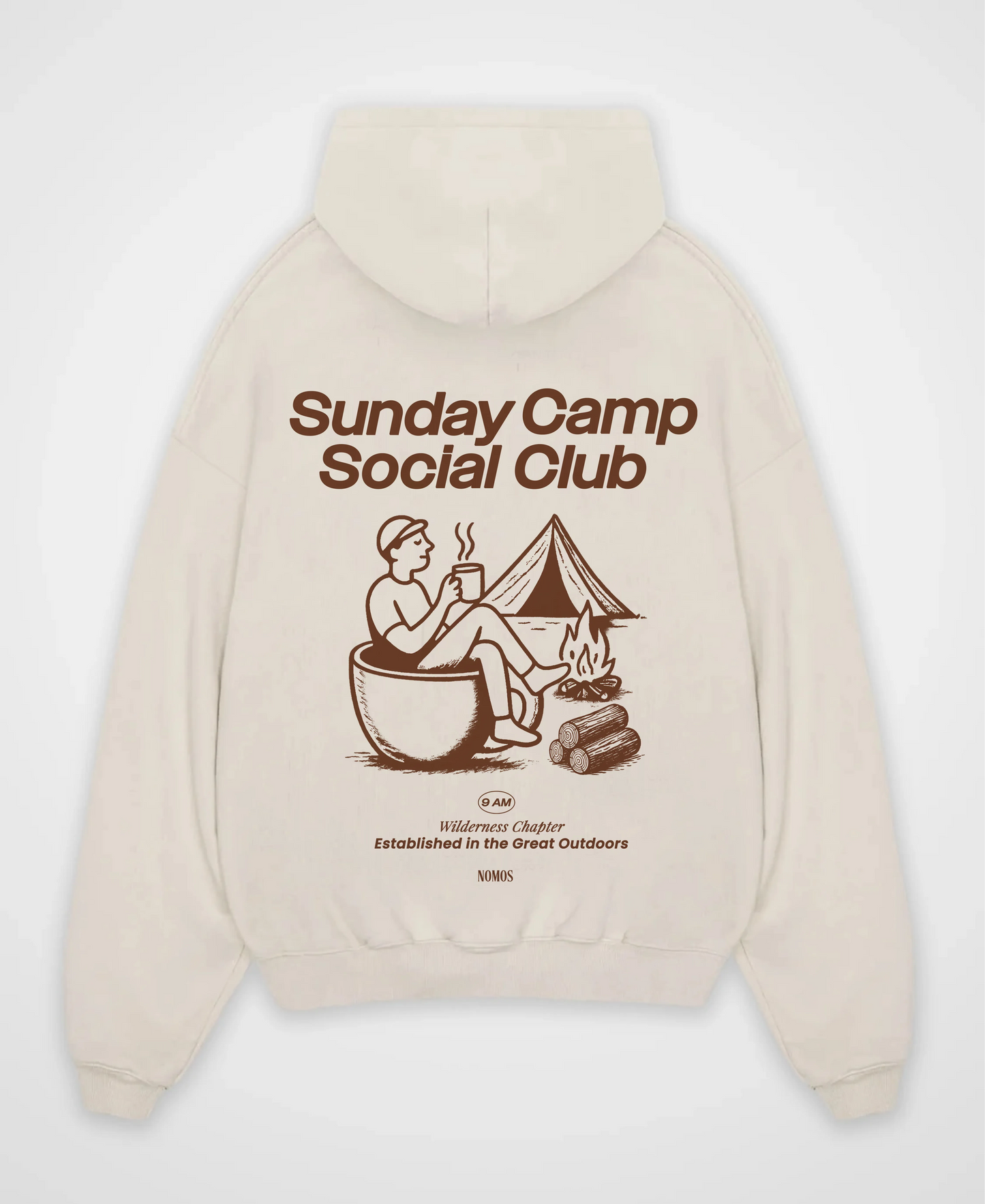 SUNDAY CAMP COFFEE SOCIAL CLUB OVERSIZED HOODIE