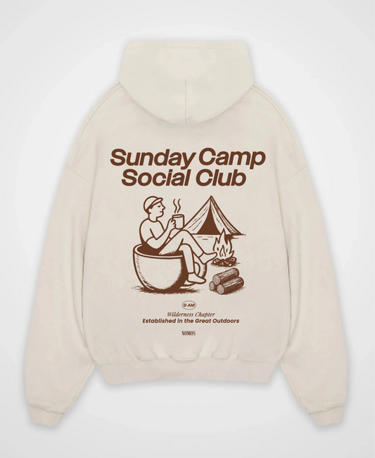 SUNDAY CAMP COFFEE SOCIAL CLUB OVERSIZED HOODIE