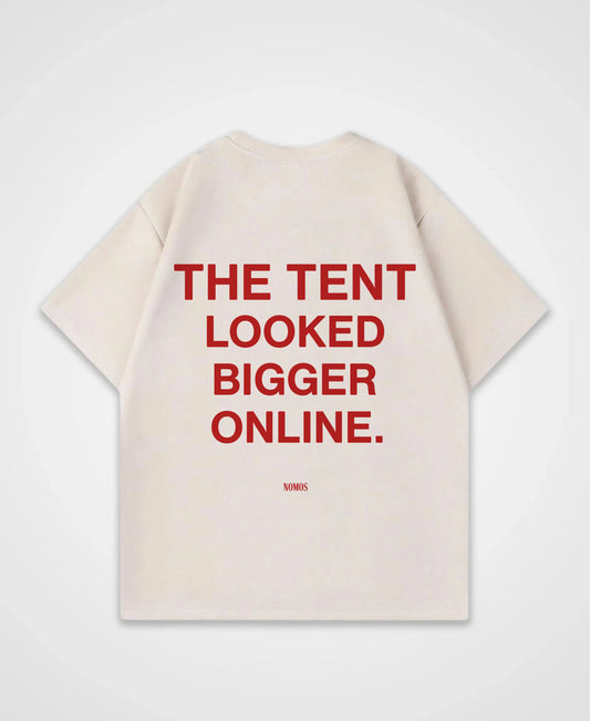 THE TENT LOOKED BIGGER ONLINE OVERSIZED SHIRT